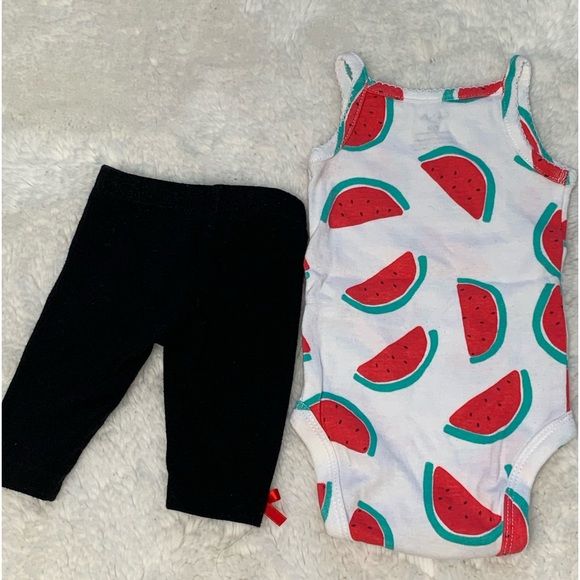 CARTERS ONEISE WATERMELONS AND LEGGINGS BUY DISNEY - Picture 2 of 2
